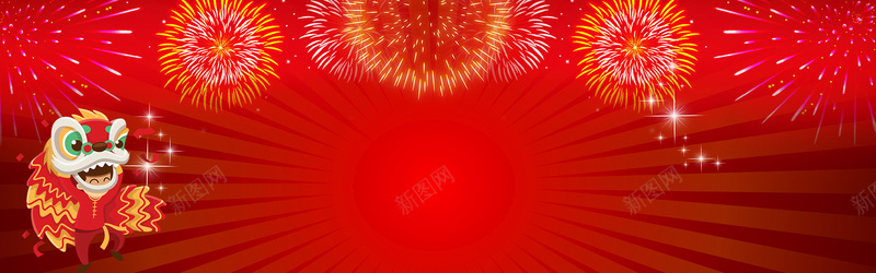 喜庆春节大红色背景背景
