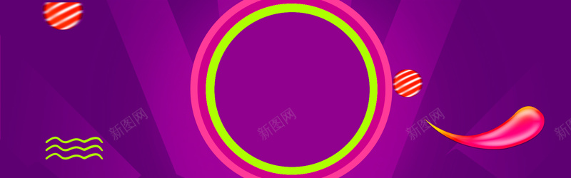紫色简约扁平几何促销背景背景