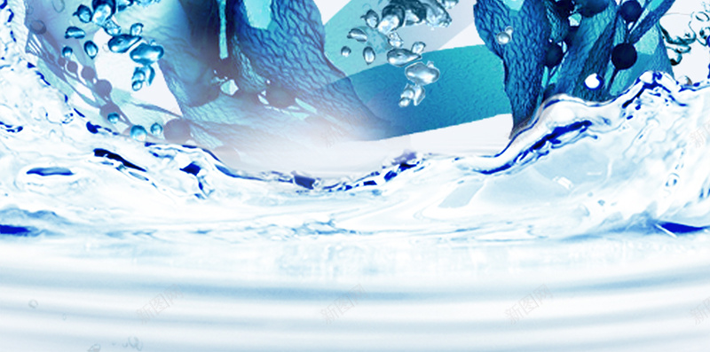 清新简约化妆品H5背景psd设计背景_88icon https://88icon.com 背景素材 化妆品 水纹 清新 简约 PSD分层 H5 水珠