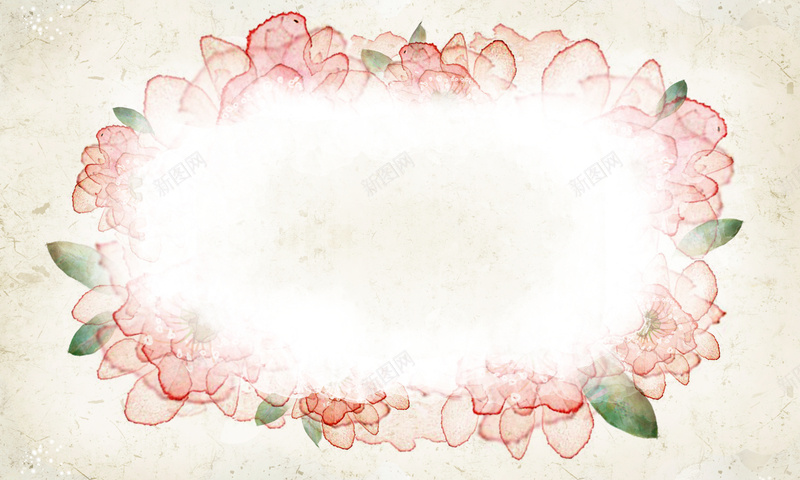 手绘花朵白色花环水彩方形印刷背景psd设计背景_88icon https://88icon.com 手绘 水彩 白色 花朵 花环 方形 印刷背景 卡通 童趣