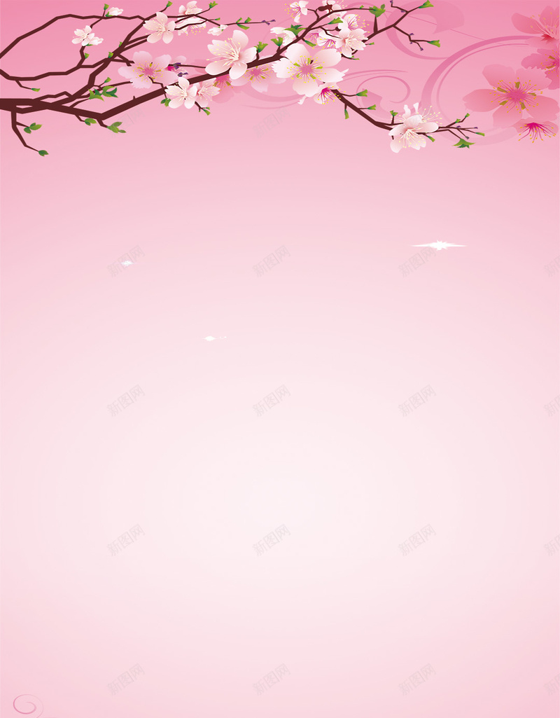 粉红桃花背景psd设计背景_88icon https://88icon.com 粉红 桃花 浪漫 文艺 梦幻 H5背景