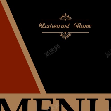 西餐厅菜单封面设计图片背景