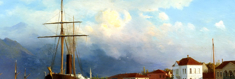 出海的帆船背景图背景