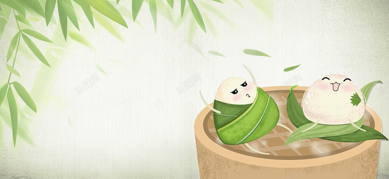 端午节卡通童趣淘宝海报背景psd设计背景_88icon https://88icon.com 端午节背景 端午节素材 卡通粽子 端午节海报 端午卡通素材 竹叶 粽叶 端午节促销 卡通童趣 电商