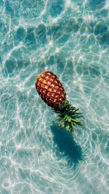 水上菠萝波纹水光h5背景背景