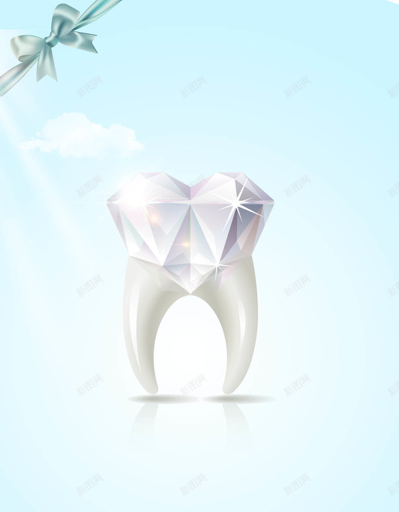蓝色渐变小清新牙齿健康背景psd设计背景_88icon https://88icon.com 小清新 健康 渐变 牙齿 蓝色 蝴蝶结 光线 H5 牙科 文艺 简约
