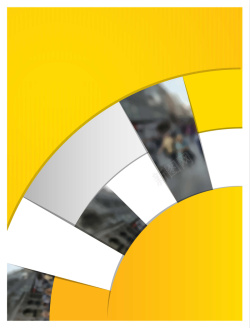 商务广告背景黄色圆盘几何商务宣传矢量背景高清图片