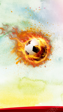 彩色足球比赛PS源文件H5背景素材背景