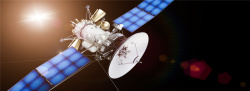 航天科技信息人造卫星科技背景高清图片