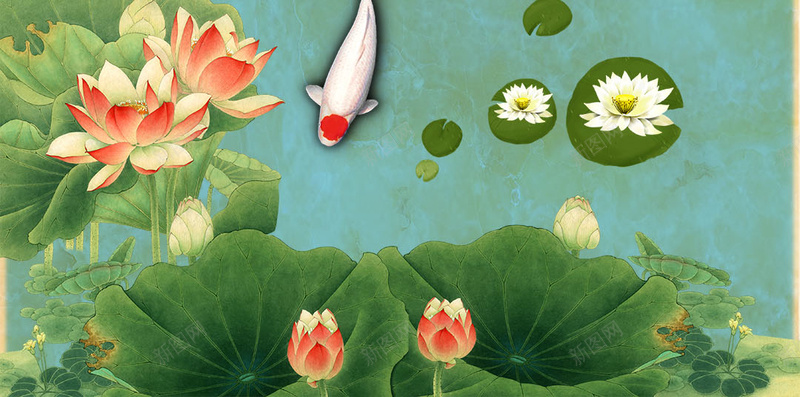 春节年年有鱼psd分层H5背景psd设计背景_88icon https://88icon.com 年年有鱼 新年 春节 祝福 鸡年 过年 金鱼 绿色 2017 H5背景