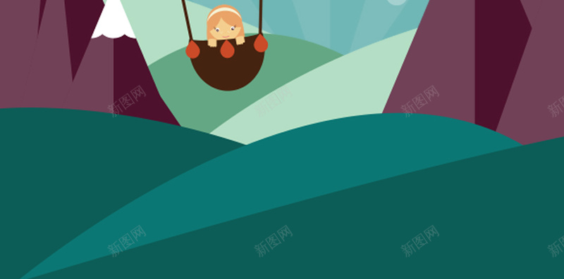 卡通热气球h5背景psd设计背景_88icon https://88icon.com 小清新 扁平化 热气球 卡通 山丘 h5背景 童趣 手绘