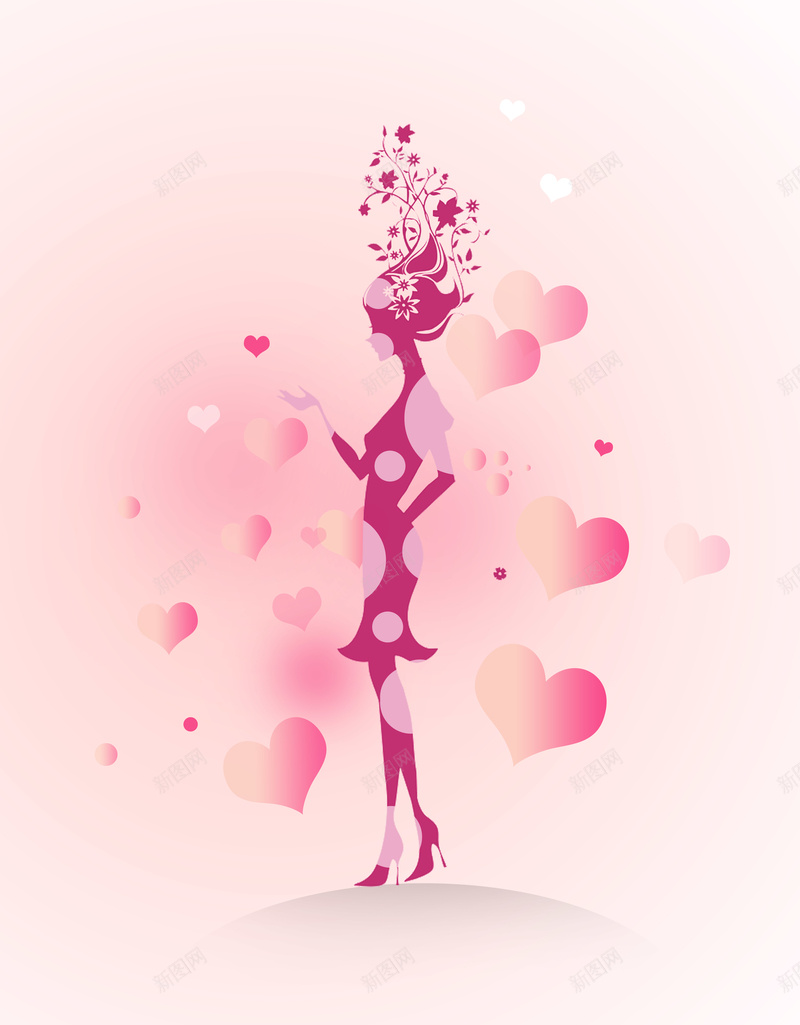 粉色浪漫爱心剪影38妇女节海报背景素材psd设计背景_88icon https://88icon.com 38 剪影 浪漫 爱心 粉色 妇女节 女人节 女王节 女生节 海报 背景 素材