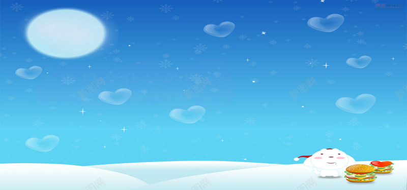 蓝色可爱卡通背景jpg设计背景_88icon https://88icon.com 卡通 可爱 爱心 简约 蓝色 雪花 圣诞节 雪人 汉堡