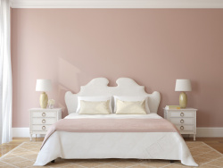 床头柜海报粉色温馨家居背景素材高清图片