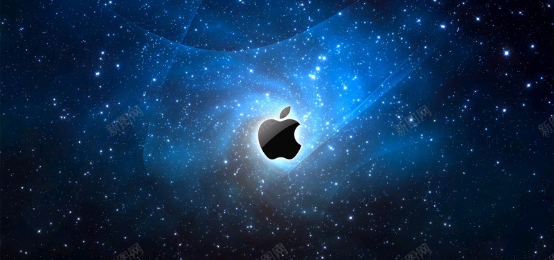 苹果智能手机科技蓝色海报背景背景