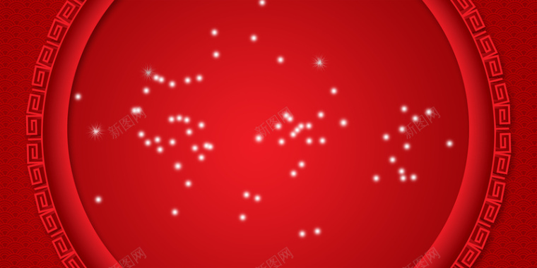 烟花简约红色新年节日背景背景