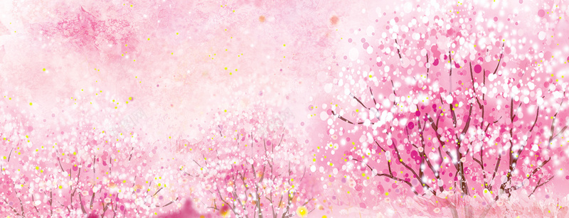 粉色梦幻森林背景