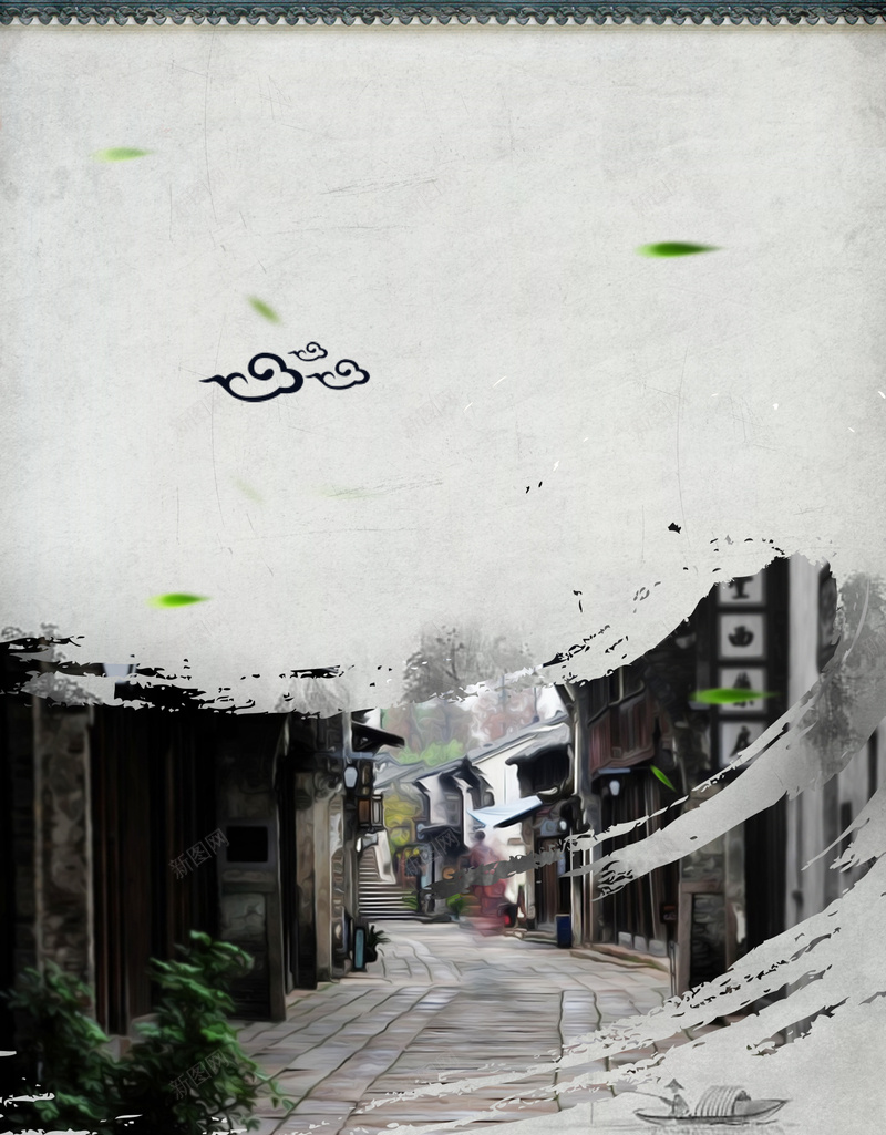 古典水墨乌镇小镇旅游海报psd设计背景_88icon https://88icon.com 古典 水墨 小镇 旅游 海报 乌镇 中国风 古镇 背景 素材