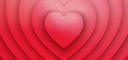 大心形粉红色渐变心形大尺寸背景高清图片