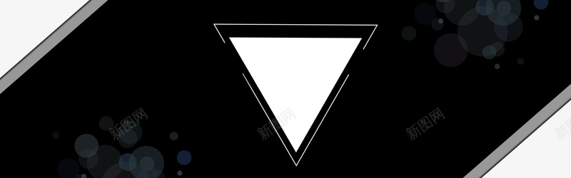 黑色几何主题电商淘宝Banner背景
