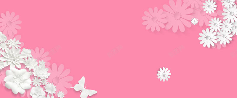 妇女节浪漫唯美粉色海报背景背景