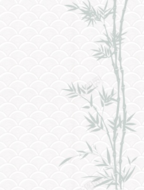 矢量古典古风竹子海水纹底纹背景素材背景