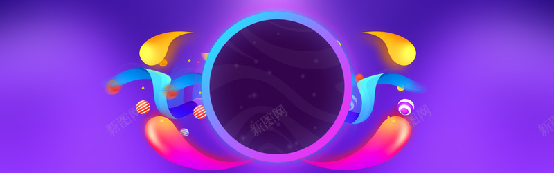 紫色几何渐变电商促销bannerpsd设计背景_88icon https://88icon.com 促销banner 几何促销 几何 渐变 电商 banner 紫色 蓝色 彩球