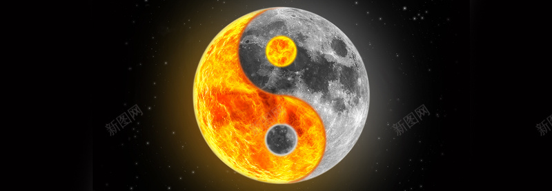 科幻太极背景图psd设计背景_88icon https://88icon.com 星球 科幻 太极 阴历 太空 阳历 海报banner 科技 商务