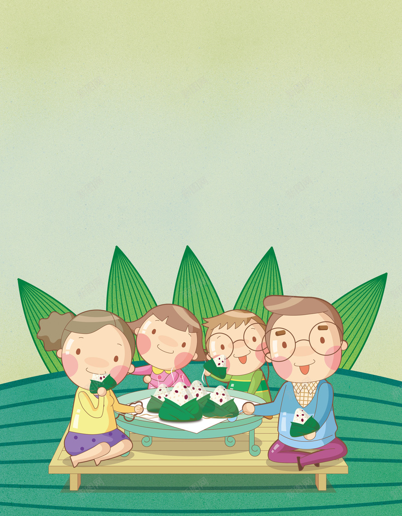 端午节吃粽子海报背景psd设计背景_88icon https://88icon.com 端午节吃粽子 端午节海报 淡雅 粽叶 龙舟 促销海报 端午节 粽子 端午节家庭