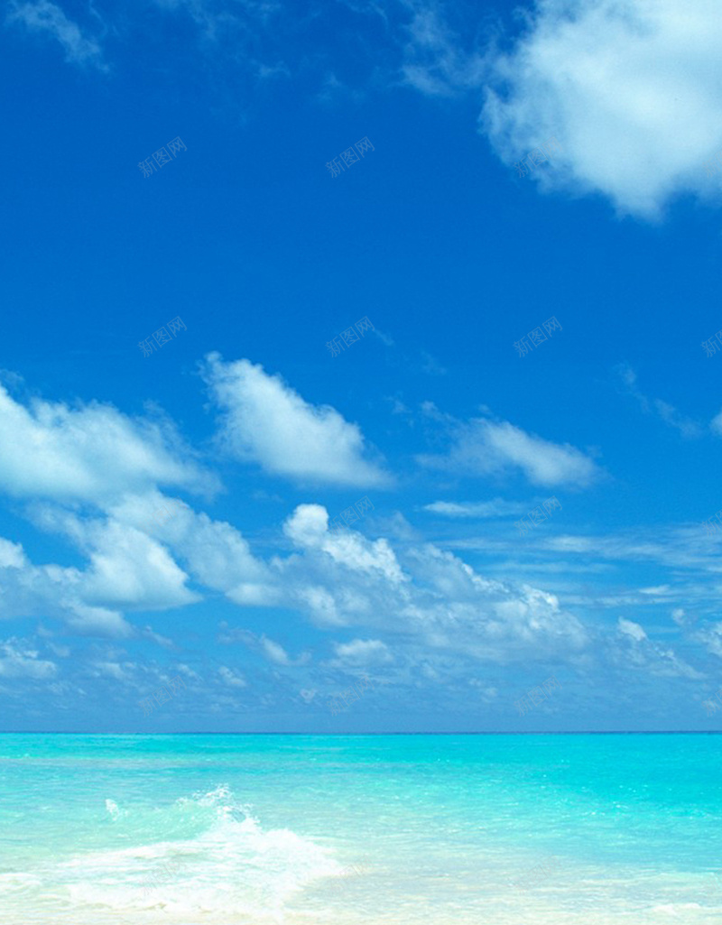 唯美海岛风景H5背景jpg设计背景_88icon https://88icon.com 蓝色 天空 云朵 海水 沙滩 H5 h5 摄影 风景