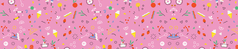 手绘卡通食材底纹粉色设计背景背景