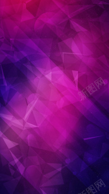 紫色立体空间H5背景背景