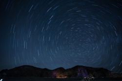 星空电影美式浪漫星空篝火背景素材高清图片