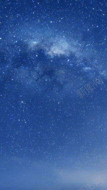 蓝色深邃梦幻星空H5背景素材背景
