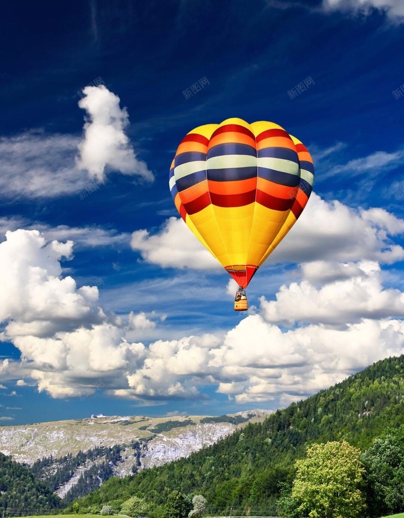 蓝色风景H5背景jpg设计背景_88icon https://88icon.com 风景 热气球 旅游 旅行 飞行 H5 h5 摄影