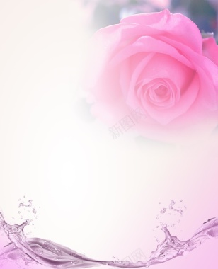 母亲节温馨花卉粉色海报背景背景