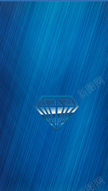 蓝色底纹钻石psd分层H5背景背景