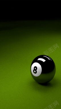 绿色背景上的台球H5素材背景背景