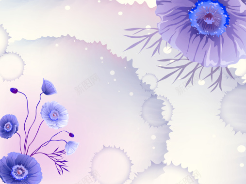 花纹紫色展板背景背景