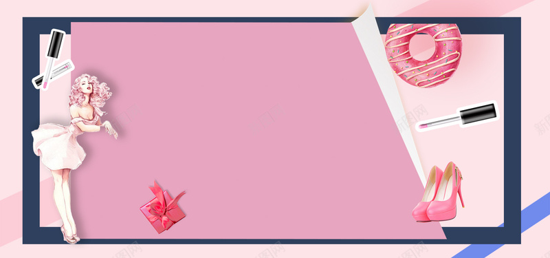 女性时尚海报背景背景