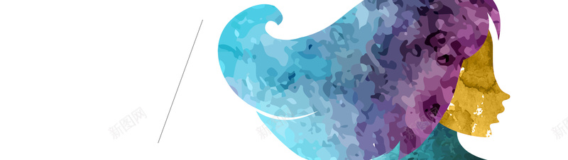 女子头像bannerjpg设计背景_88icon https://88icon.com anner banner 人物侧脸 侧脸 几何 头像 女子 女子头像banner 扁平 水彩 水彩女子头像 海报banner 渐变 短发 长发