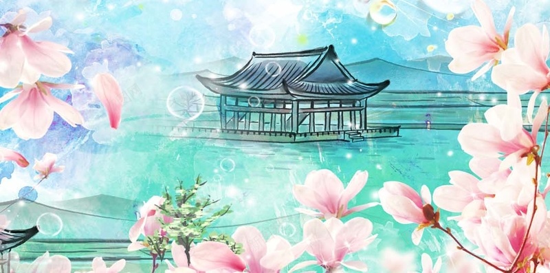 蓝色春天桃花节PS源文件H5背景素材psd设计背景_88icon https://88icon.com 小清新 水彩画 春天 花朵 蓝色 PS源文件 H5背景素材 春天背景 桃花 ps 蓝色背景