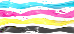 CMYK颜料彩色动感颜色喷墨颜料背景高清图片