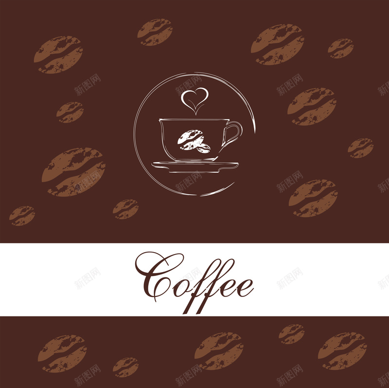 咖啡豆背景矢量素材eps设计背景_88icon https://88icon.com 咖啡 菜单封面 咖啡豆 白色 扁平 渐变 几何