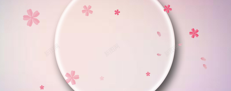 粉色樱花日系少女装家居服背景背景