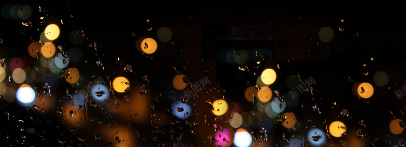 玻璃窗外雨夜中彩色光圈jpg设计背景_88icon https://88icon.com 玻璃窗 雨 彩色光圈 海报banner 浪漫 梦幻