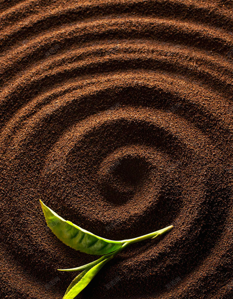 咖啡渣jpg设计背景_88icon https://88icon.com 绿叶 咖啡 质感 摄影 风景