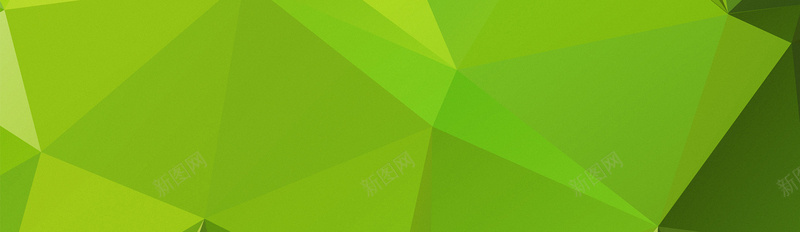 绿色几何多边形创意banner展板背景