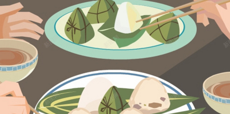 端午节吃粽子家人H5背景素材jpg设计背景_88icon https://88icon.com 吃粽子 吃饭 家人 简约 节日 端午节 家人团聚 传统每日 H5背景素材
