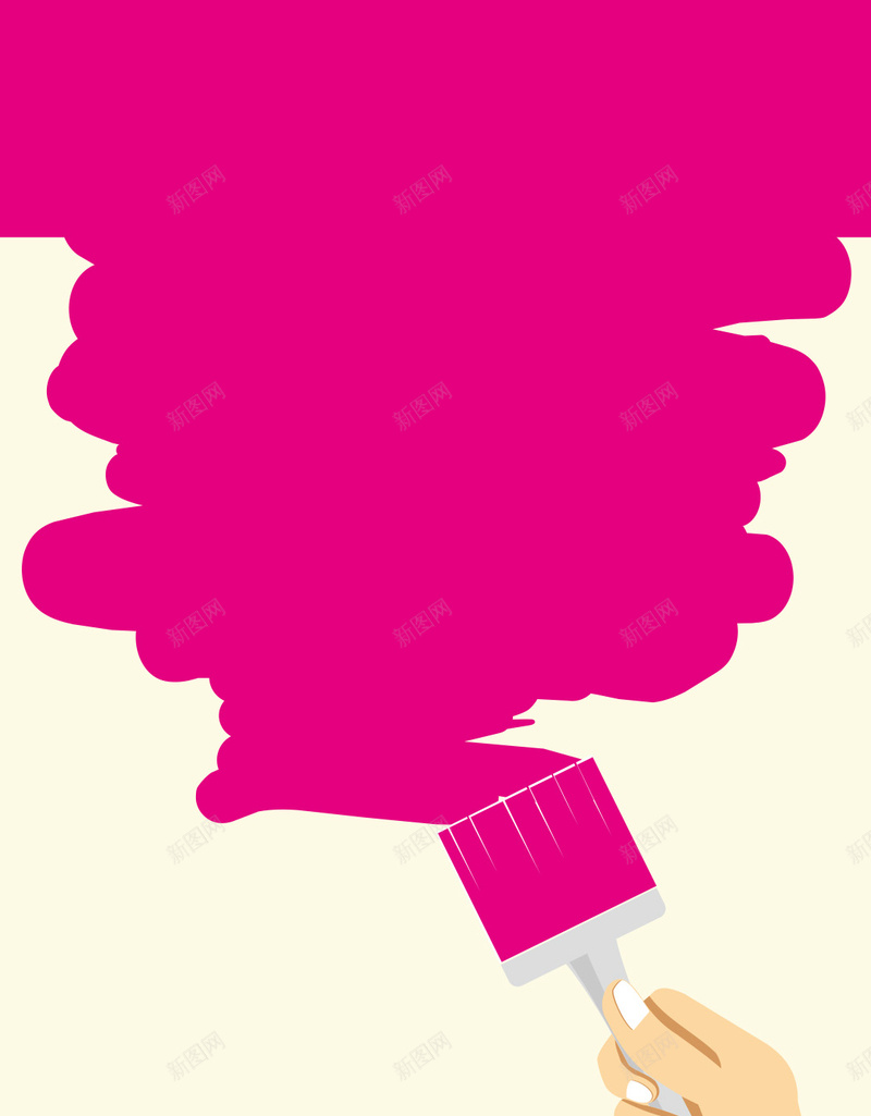玫红色油漆刷子卡通H5背景psd设计背景_88icon https://88icon.com 玫红色 油漆 刷子 卡通 刷漆 H5背景 油漆刷 油漆装修背景 清新装修背景 扁平 手